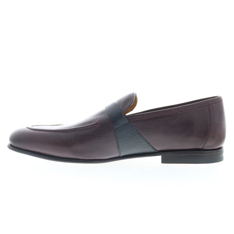 Mezlan Parole Apron Toe Loafer 8615 Mens Burgundy Leather Loafers Casual Shoes