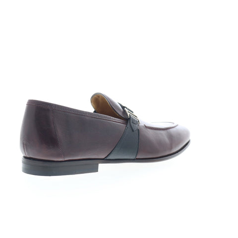 Mezlan Parole Apron Toe Loafer 8615 Mens Burgundy Leather Loafers Casual Shoes
