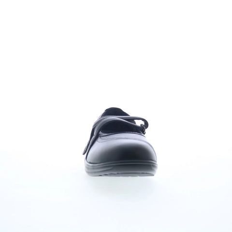 Orthofeet Celina 865 Womens Black Narrow Suede Strap Mary Jane Flats Shoes