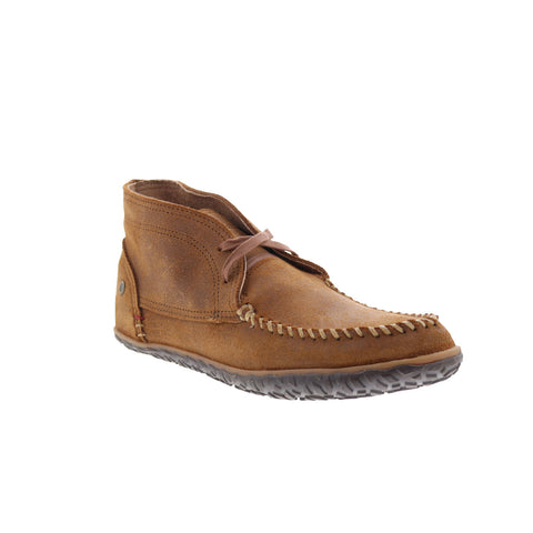 Minnetonka Tallen 873C-BRN Mens Brown Suede Lace Up Chukkas Boots