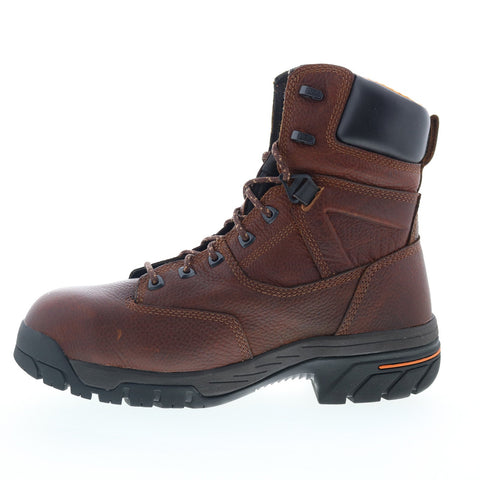 Timberland Helix 8" Alloy Toe Waterproof Mens Brown Wide Work Boots