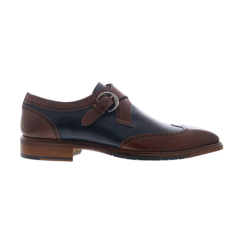 Mezlan Modesto Monk Strap 8885 Mens Brown Leather Loafers Casual Shoes