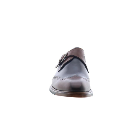 Mezlan Modesto Monk Strap 8885 Mens Brown Leather Loafers Casual Shoes
