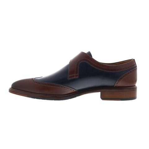 Mezlan Modesto Monk Strap 8885 Mens Brown Leather Loafers Casual Shoes