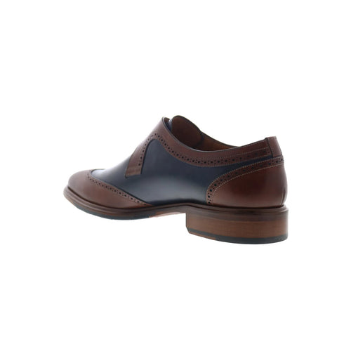 Mezlan Modesto Monk Strap 8885 Mens Brown Leather Loafers Casual Shoes