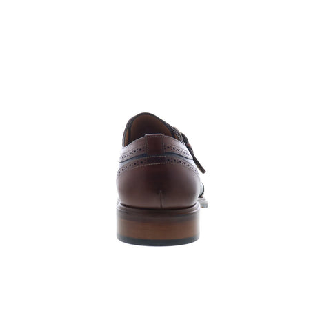 Mezlan Modesto Monk Strap 8885 Mens Brown Leather Loafers Casual Shoes