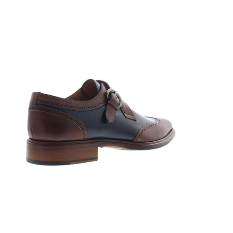 Mezlan Modesto Monk Strap 8885 Mens Brown Leather Loafers Casual Shoes