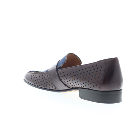 Mezlan Carlini Penny Loafer 8893 Mens Brown Leather Loafers Penny Shoes