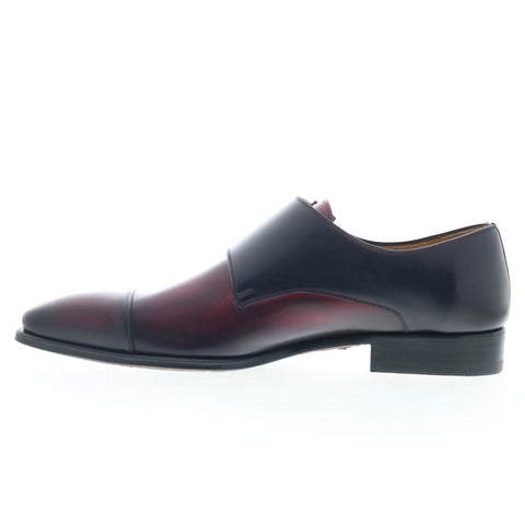 Mezlan Bardem 8979 Mens Burgundy Leather Loafers & Slip Ons Casual Shoes