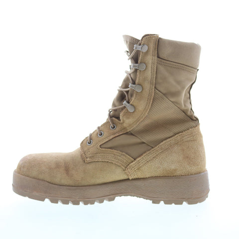 McRae Steel Toe Vibram Sierra Hot Weather Made In USA Mens Brown Boots