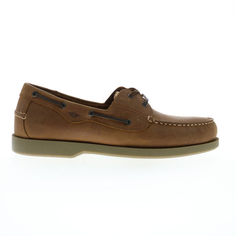 Dockers Castaway 90-1443 Mens Brown Leather Loafers & Slip Ons Boat Shoes