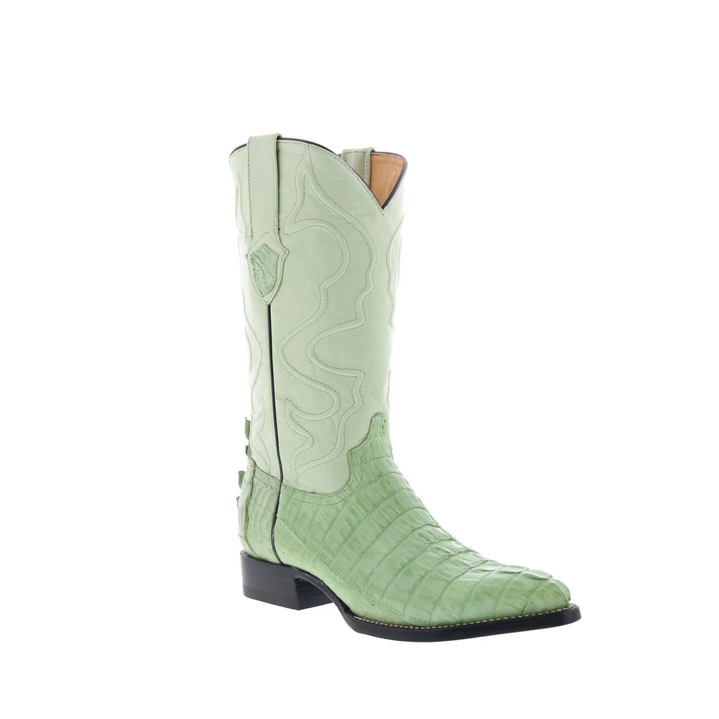 Wild West Caiman Tail Boots Chihuahua 900121 Mens Green Cowboy Western ...