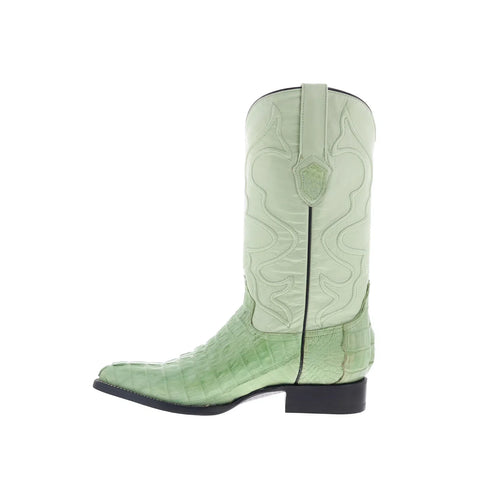 Wild West Caiman Tail Boots Chihuahua 900121 Mens Green Cowboy Western Boots