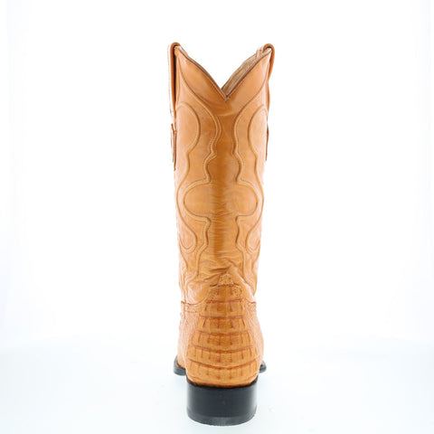 Wild West Caiman Hornback Chihuaha Mens Brown Wide Cowboy Western Boots