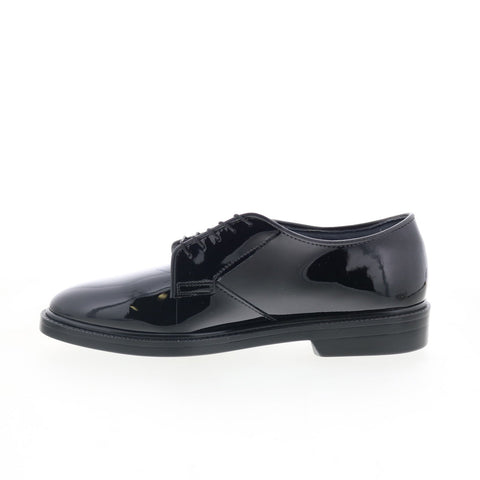 Capps Capital Oxford Poromeric 90022 Mens Black Leather Lace Up Work Shoes