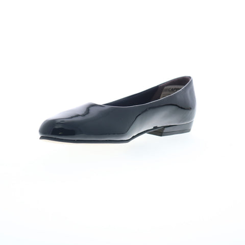 Capps Kaylx Flat 90124 Womens Black Synthetic Slip On Ballet Flats Shoes