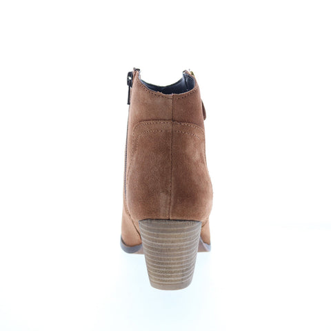 Diba True Swing Low 90246 Womens Brown Suede Zipper Ankle & Booties Boots