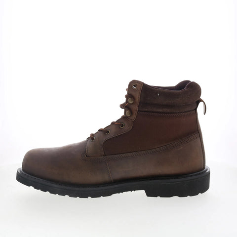 Hoss Buck Pull On 90416 Mens Brown Leather Lace Up Work & Safety Boots