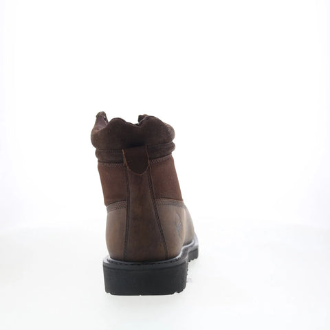 Hoss Buck Pull On 90416 Mens Brown Leather Lace Up Work & Safety Boots