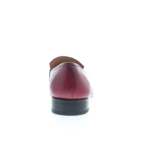 Mezlan New Port 9052 Mens Burgundy Leather Loafers & Slip Ons Penny Shoes
