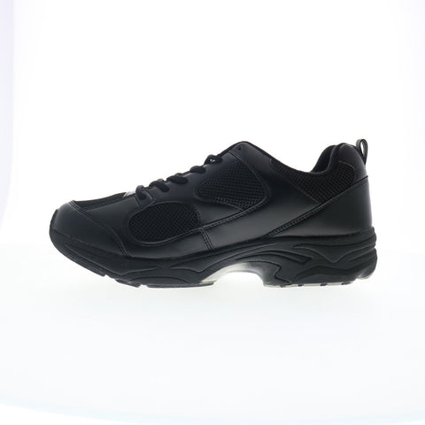 Footsaver Spades 90805-C1 Mens Black Extra Wide 4E Lifestyle Sneakers Shoes
