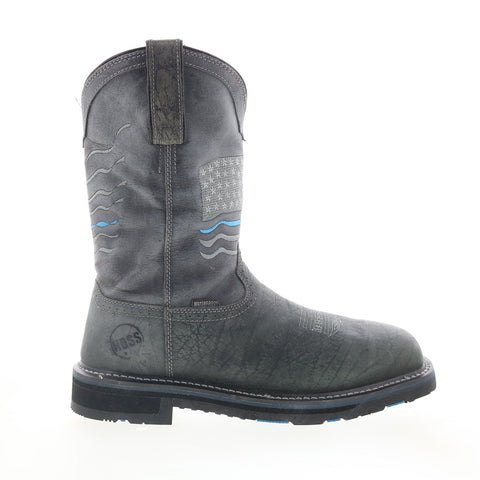 Hoss Rushmore Composite Toe WP Mens Gray Extra Wide Work & Safety Boots