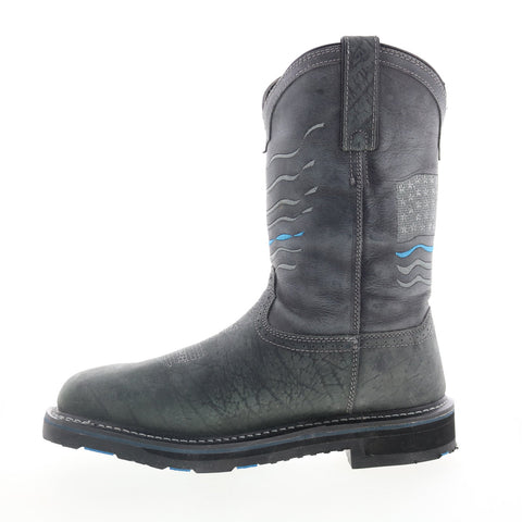 Hoss Rushmore Composite Toe WP Mens Gray Extra Wide Work & Safety Boots
