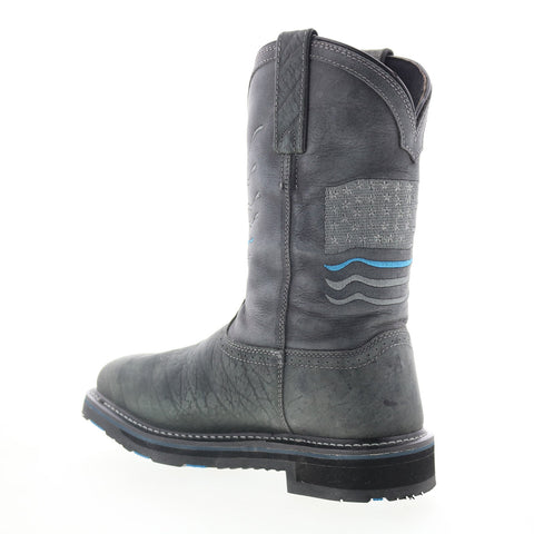 Hoss Rushmore Composite Toe WP Mens Gray Extra Wide Work & Safety Boots