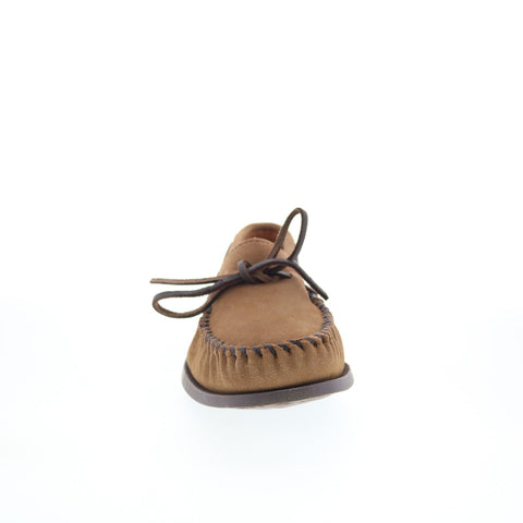Minnetonka Asher 913C-DST Mens Brown Loafers & Slip Ons Moccasin Shoes