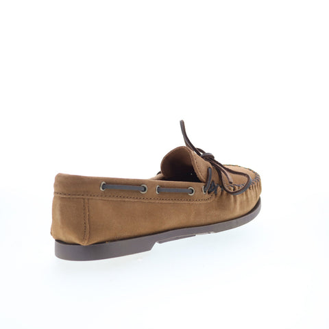 Minnetonka Asher 913C-DST Mens Brown Loafers & Slip Ons Moccasin Shoes