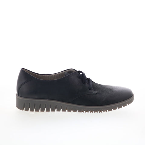 Dansko Libbie 9140-507800 Womens Black Leather Oxford Flats Shoes
