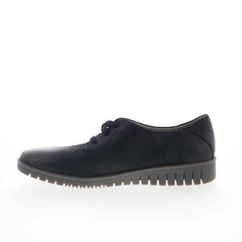 Dansko Libbie 9140-507800 Womens Black Leather Oxford Flats Shoes