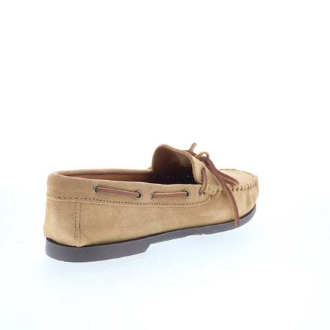 Minnetonka Asher 917TC-TPE Mens Brown Suede Loafers & Slip Ons Moccasin Shoes