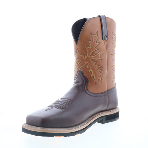 Hoss Landon Soft Toe 92046 Mens Brown Extra Wide Leather Work & Safety Boots