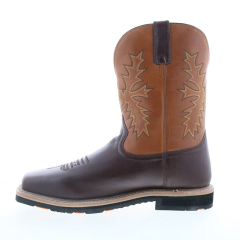 Hoss Landon Soft Toe 92046 Mens Brown Extra Wide Leather Work & Safety Boots