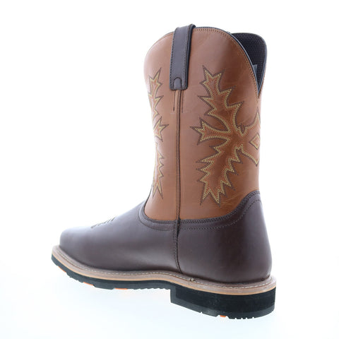 Hoss Landon Soft Toe 92046 Mens Brown Extra Wide Leather Work & Safety Boots