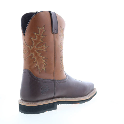 Hoss Landon Soft Toe 92046 Mens Brown Extra Wide Leather Work & Safety Boots