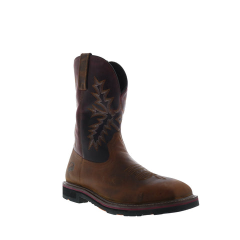 Hoss Hunch 92080 Mens Brown Leather Lace Up Western Boots