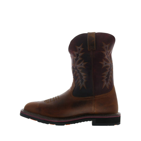 Hoss Hunch 92080 Mens Brown Leather Lace Up Western Boots