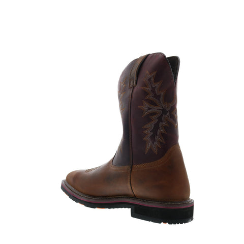 Hoss Hunch 92080 Mens Brown Leather Lace Up Western Boots