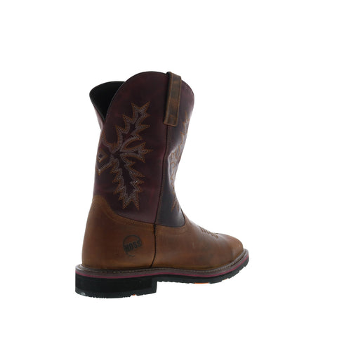 Hoss Hunch 92080 Mens Brown Leather Lace Up Western Boots