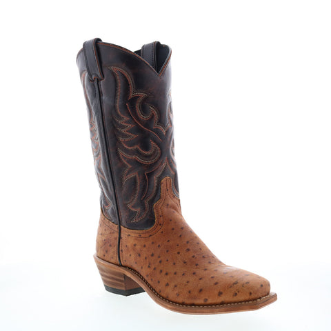 Abilene Boots 9250 Womens Brown Leather Slip On Western Boots