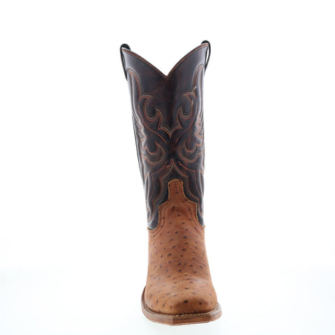 Abilene Boots 9250 Womens Brown Leather Slip On Western Boots