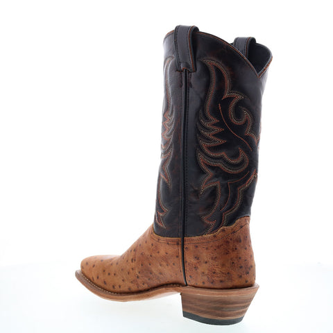 Abilene Boots 9250 Womens Brown Leather Slip On Western Boots