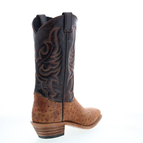 Abilene Boots 9250 Womens Brown Leather Slip On Western Boots