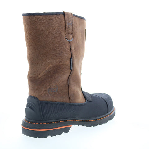 Hoss K Tough Wellington Composite Toe Mens Brown Extra Wide Work Boots
