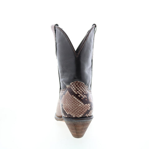 Abilene Boots 9297 Womens Brown Leather Slip On Western Boots