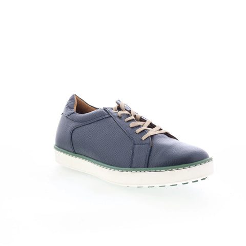 T.B. Phelps 9314-9-100 Mens Blue Leather Lace Up Lifestyle Sneakers Shoes