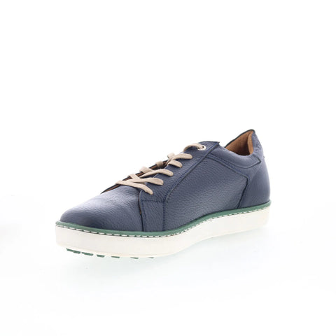 T.B. Phelps 9314-9-100 Mens Blue Leather Lace Up Lifestyle Sneakers Shoes
