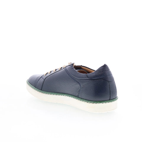 T.B. Phelps 9314-9-100 Mens Blue Leather Lace Up Lifestyle Sneakers Shoes